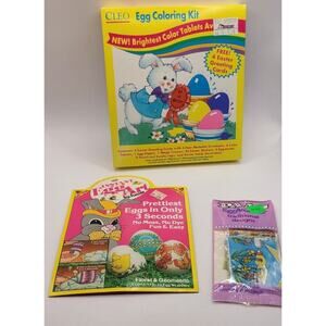 VINTAGE PAAS EASTER EGG COLORING KITS~LOT OF 3~NEW SEALED